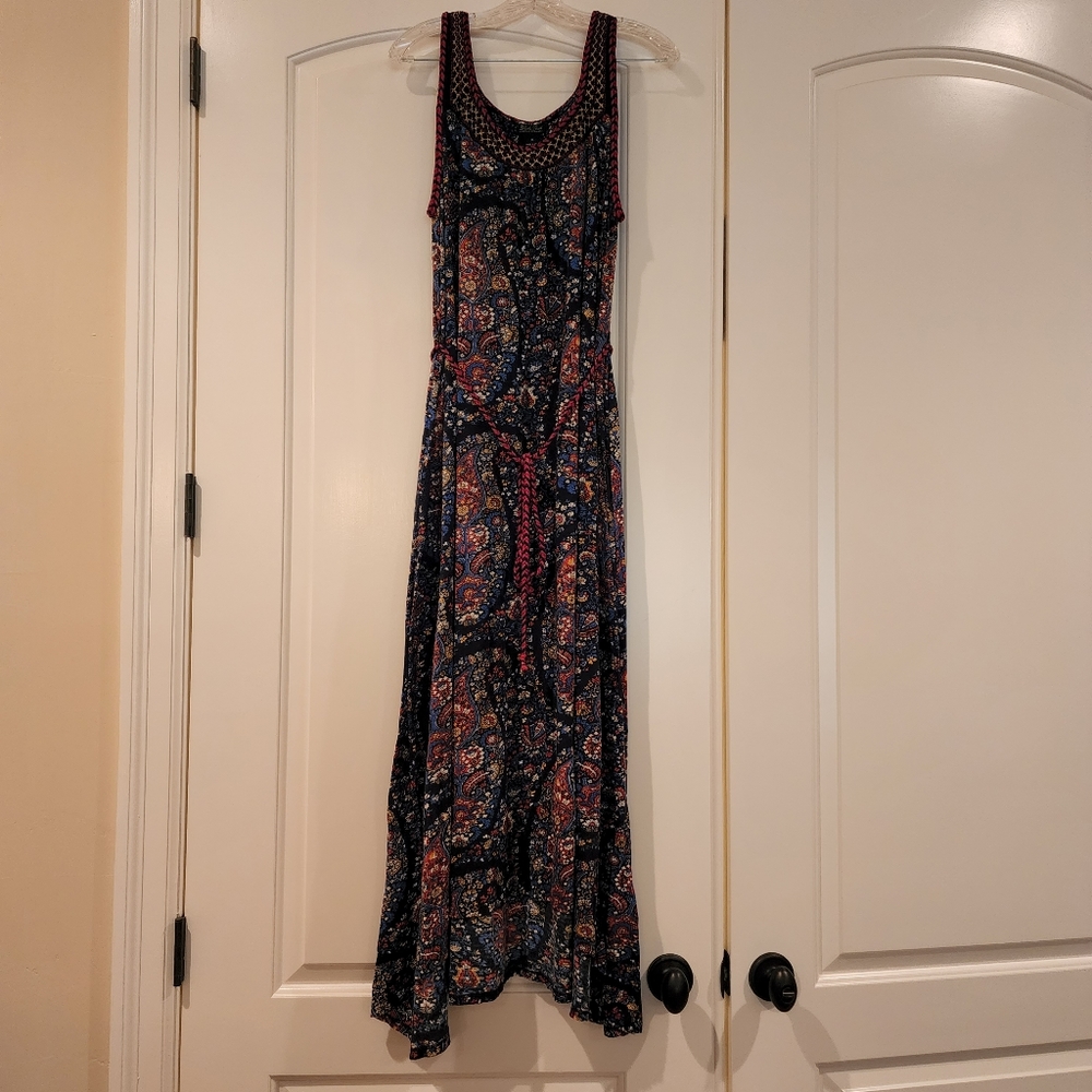 Lucky Brand 1X Sleeveless Maxi Dress